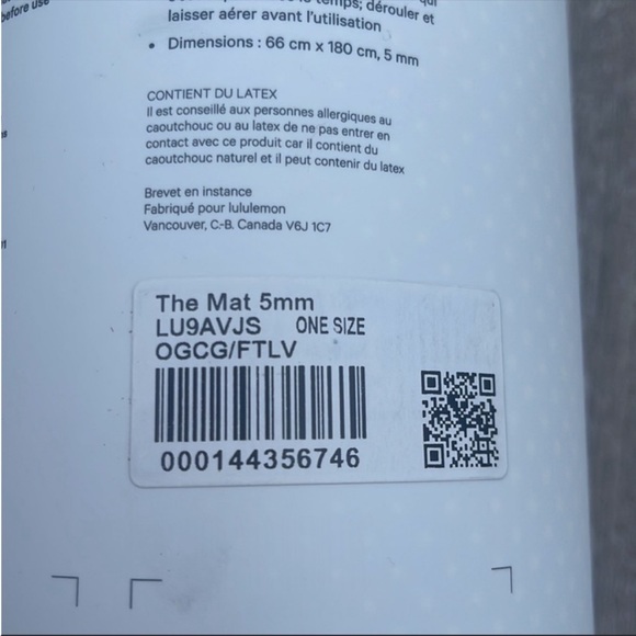 NWT Lululemon The Mat 5mm Yoga Mat - Picture 3 of 3